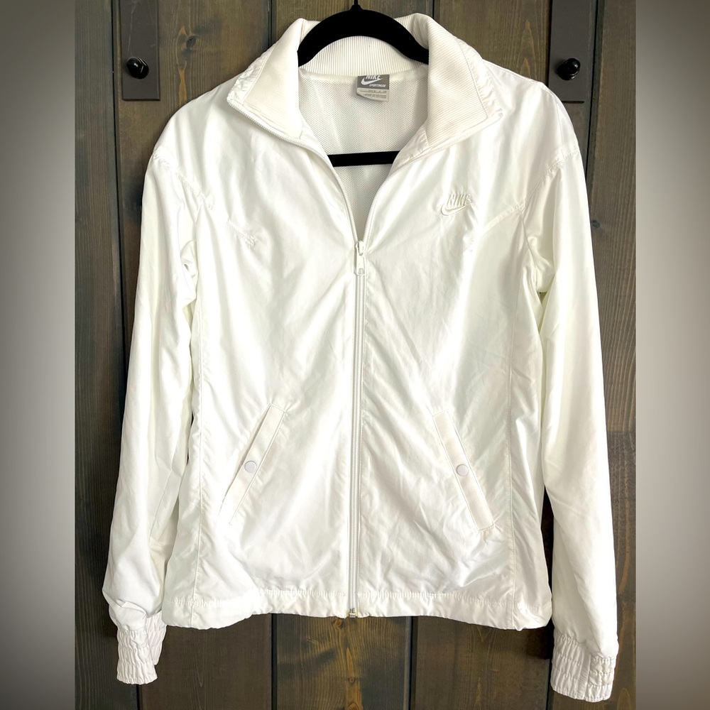 Nike Women's White Windbreaker size S